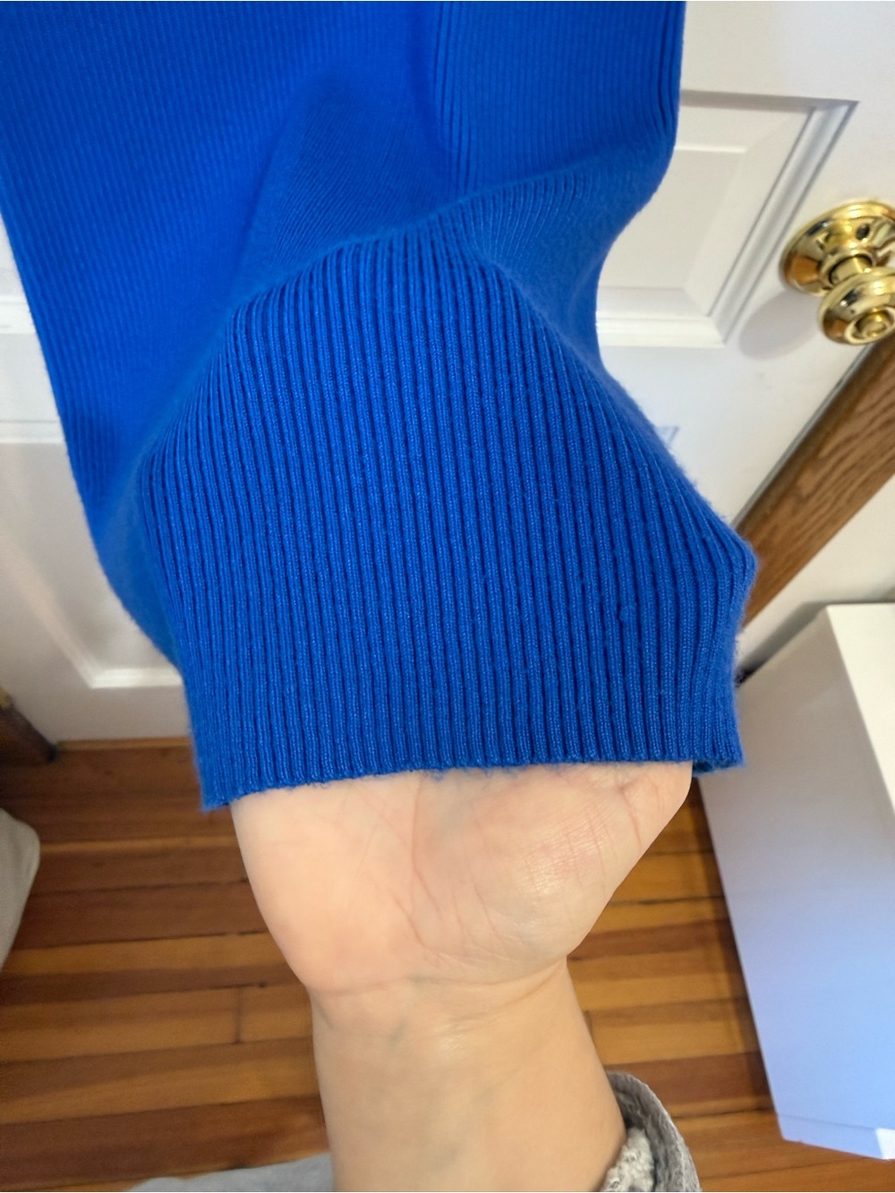 Mango Blue Ribbed Tank Mini Dress - Picture 8 of 8